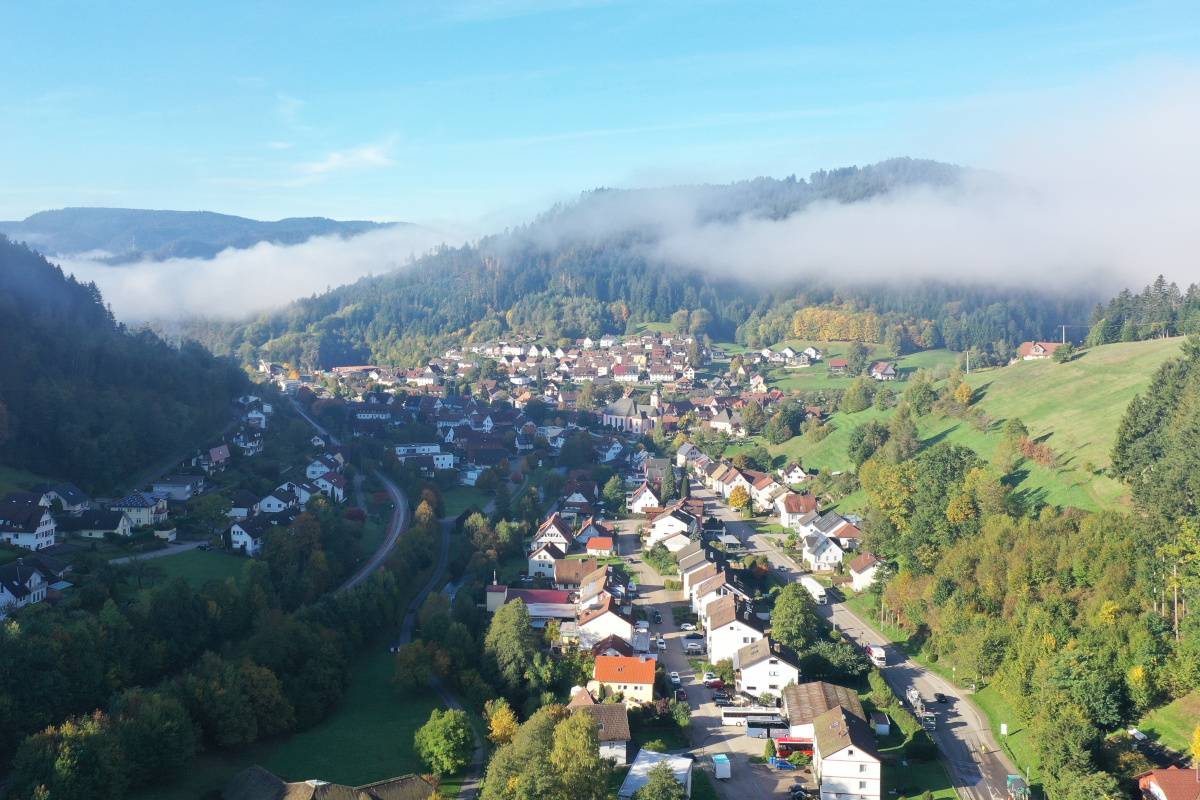 Ausblick auf die idyllische Gemeinde Schenkenzell