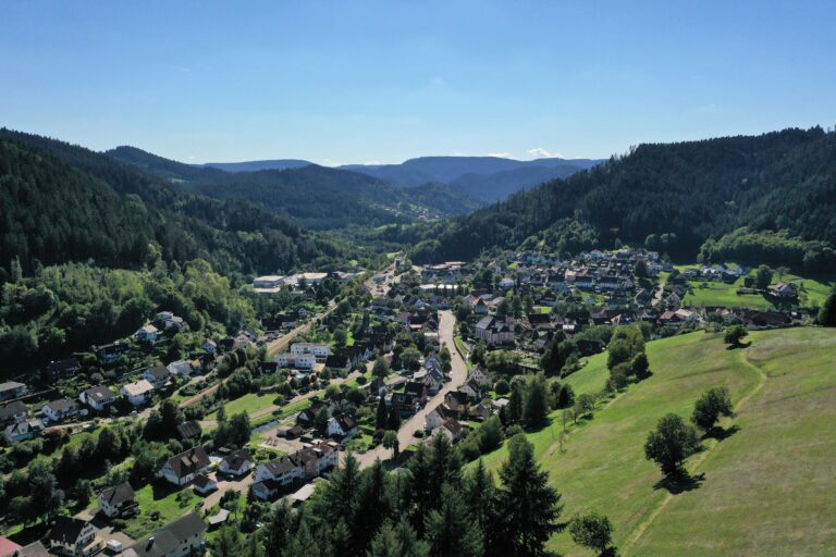 Traumblick auf die idyllische Gemeinde Schenkenzell