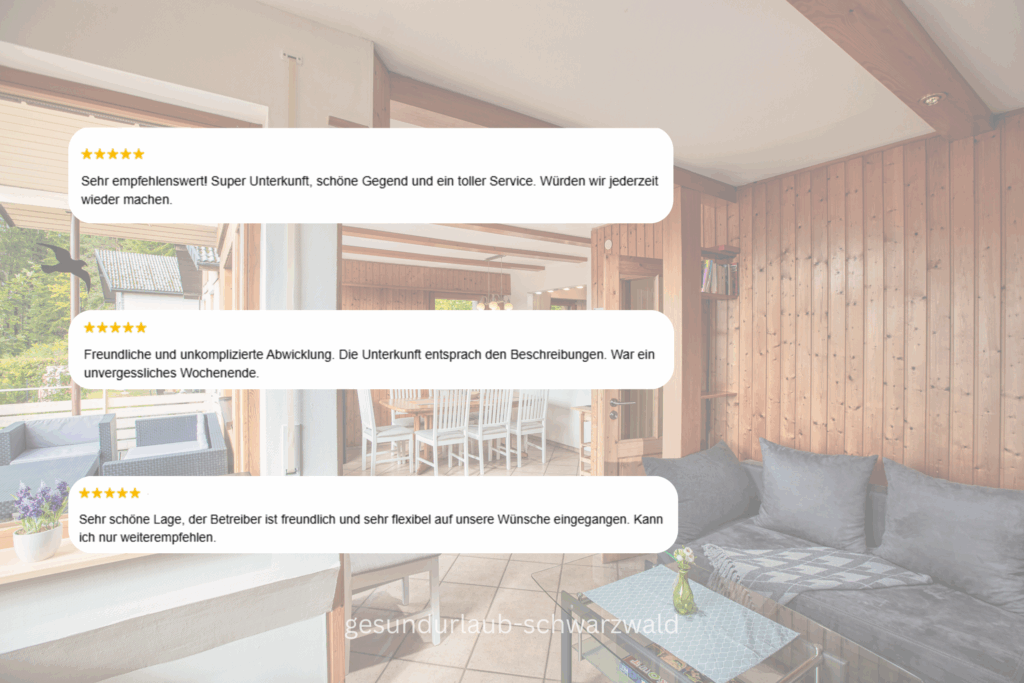Auszug aus Google-Bewertungen zur Ferienwohnung Haus Stefan