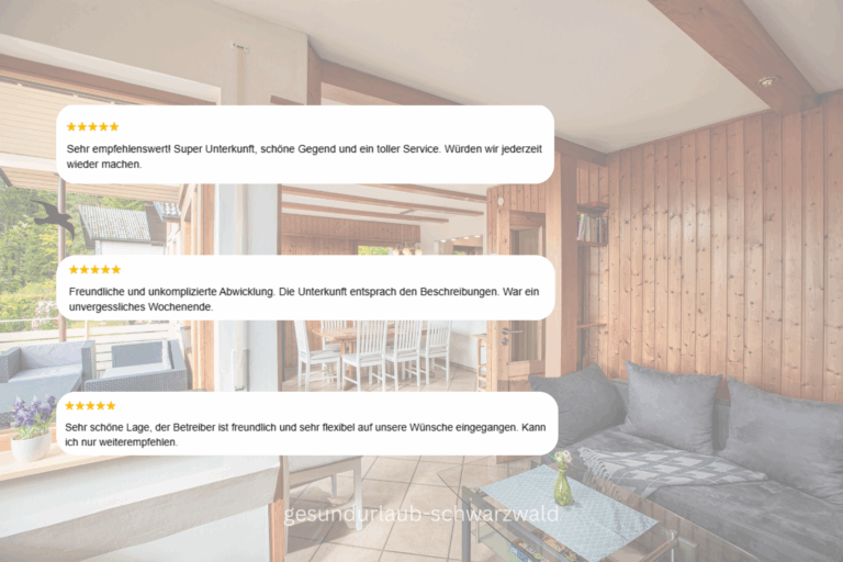 Google Bewertungen für die Schwarzwald Ferienwohnung Stefan