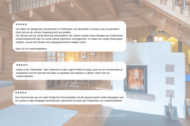Google Bewertungen für das Schwarzwald Blockhaus