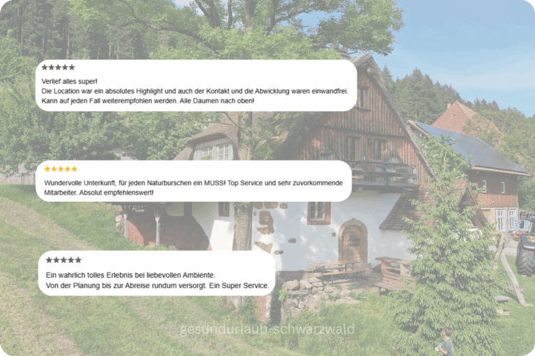 Google Bewertungen für das Schwarzwald Ferienhaus Mühle