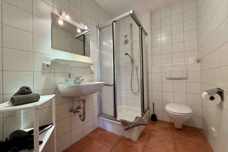 Ein Badezimmer im Ferienhaus Ludwig