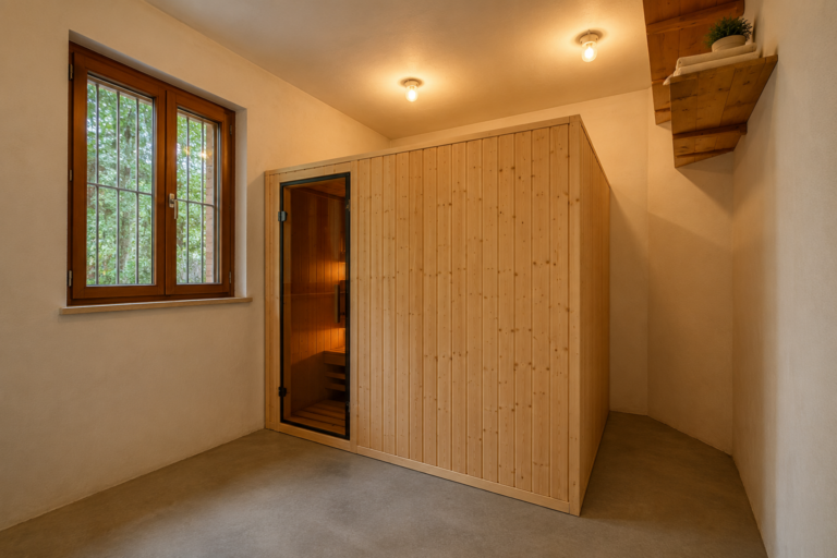 Hauseigene Sauna im EG